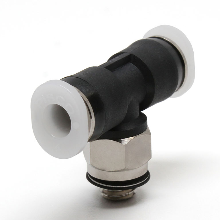 Đầu Nối Nhanh Khí Nén Dạng Chữ T Ren Ngoài Pisco PB5/32-M5M