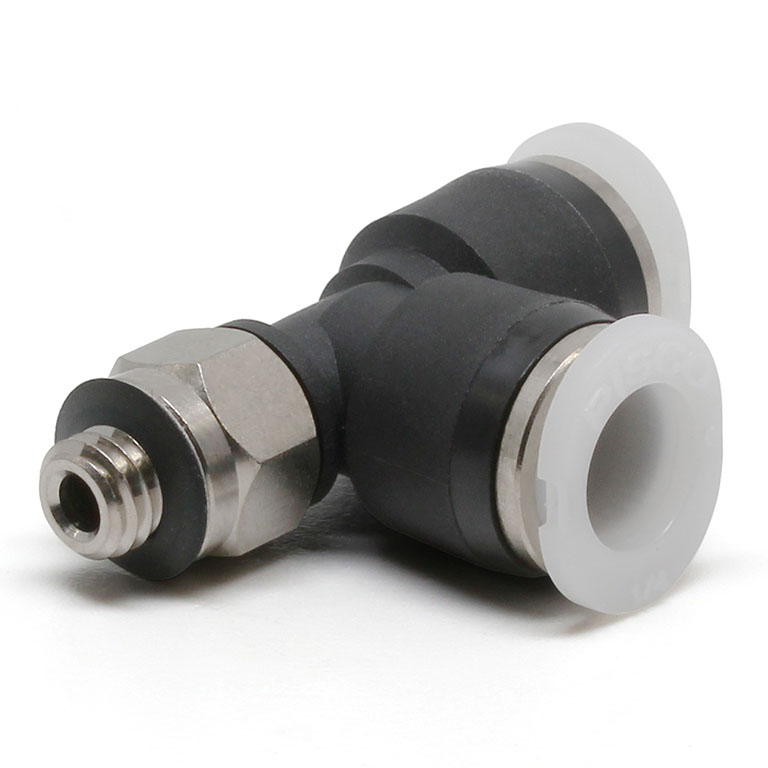 Đầu Nối Nhanh Khí Nén Dạng Chữ T Ren Ngoài Pisco PD1/4-U10MU