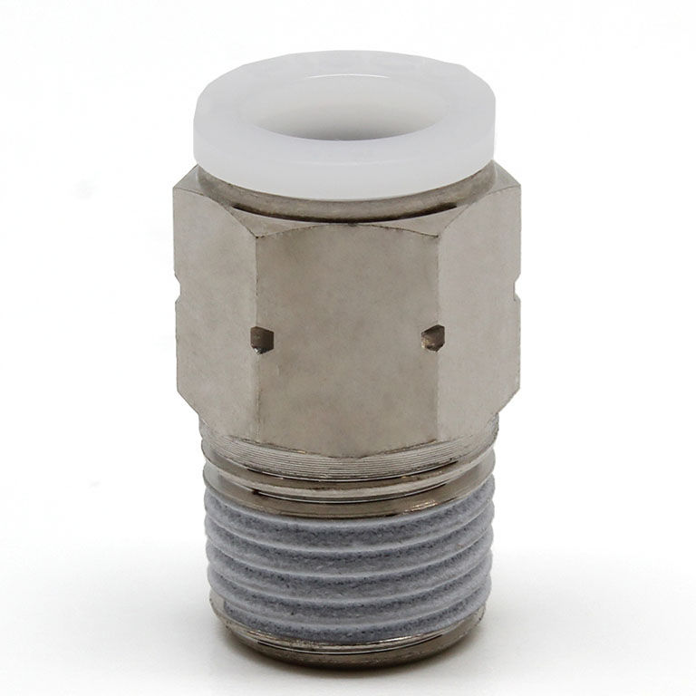 Đầu Nối Nhanh Khí Nén Dạng Thẳng Thân Lục Giác Ren Ngoài Pisco PC1/4-N0MU