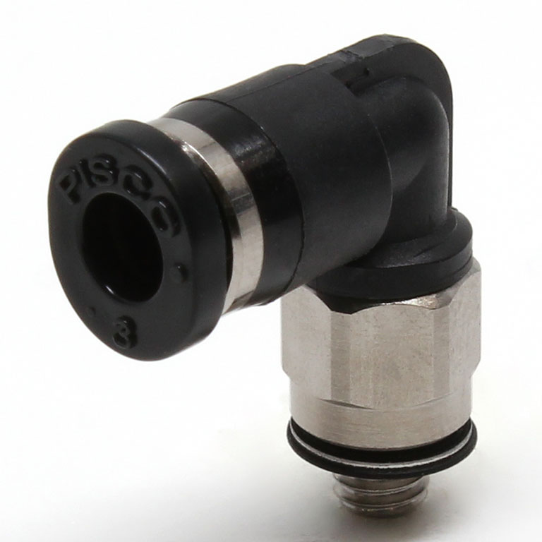 Đầu Nối Nhanh Khí Nén Dạng Cong 90° Ren Ngoài Pisco PL3-M3M-C