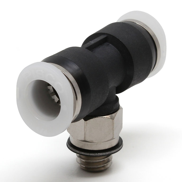 Đầu Nối Nhanh Khí Nén Dạng Chữ T Ren Ngoài Pisco PB1/4-M6M