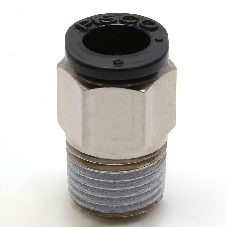 Đầu Nối Nhanh Khí Nén Dạng Thẳng Thân Lục Giác Ren Ngoài Pisco PC6-01MW-C