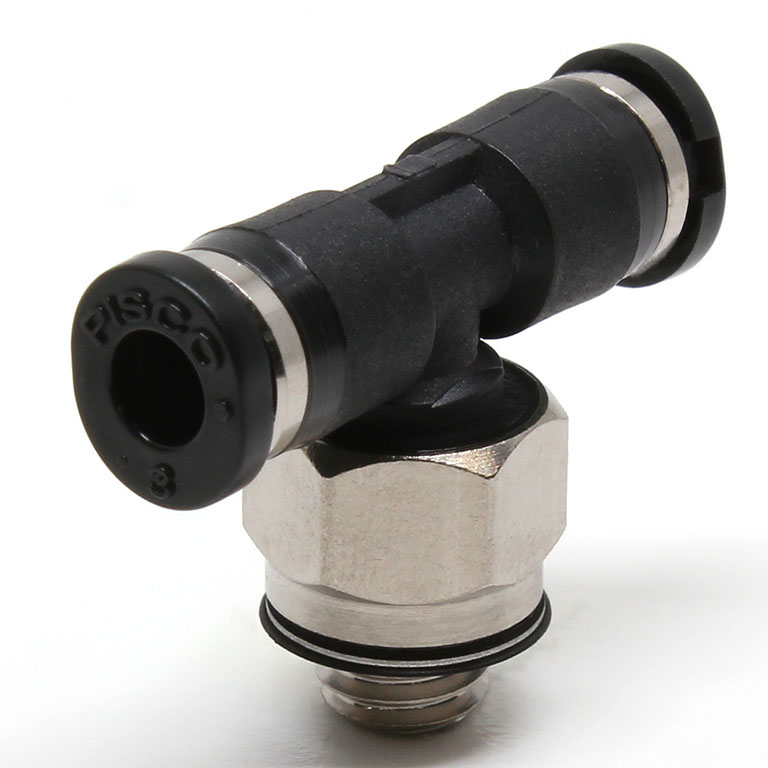Đầu Nối Nhanh Khí Nén Dạng Chữ T Ren Ngoài Pisco PB3-M5M