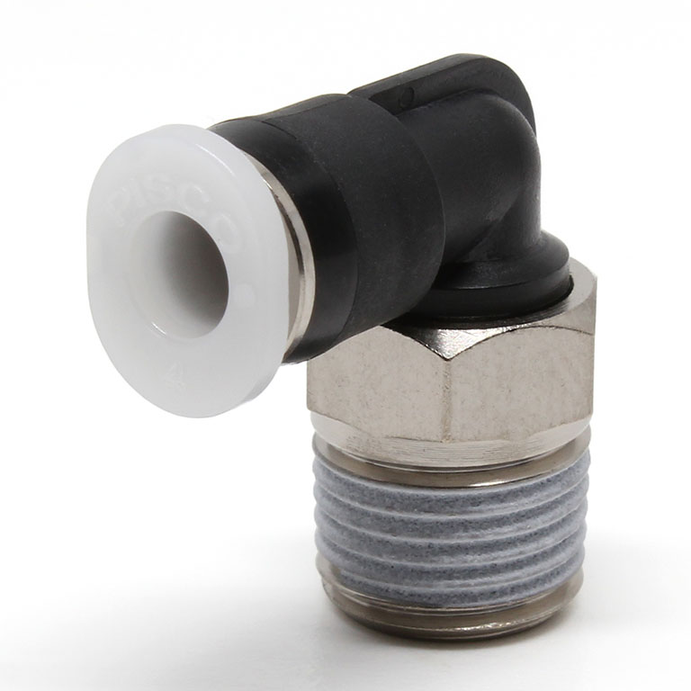 Đầu Nối Nhanh Khí Nén Dạng Cong 90° Ren Ngoài Pisco PL5/32-N0MU