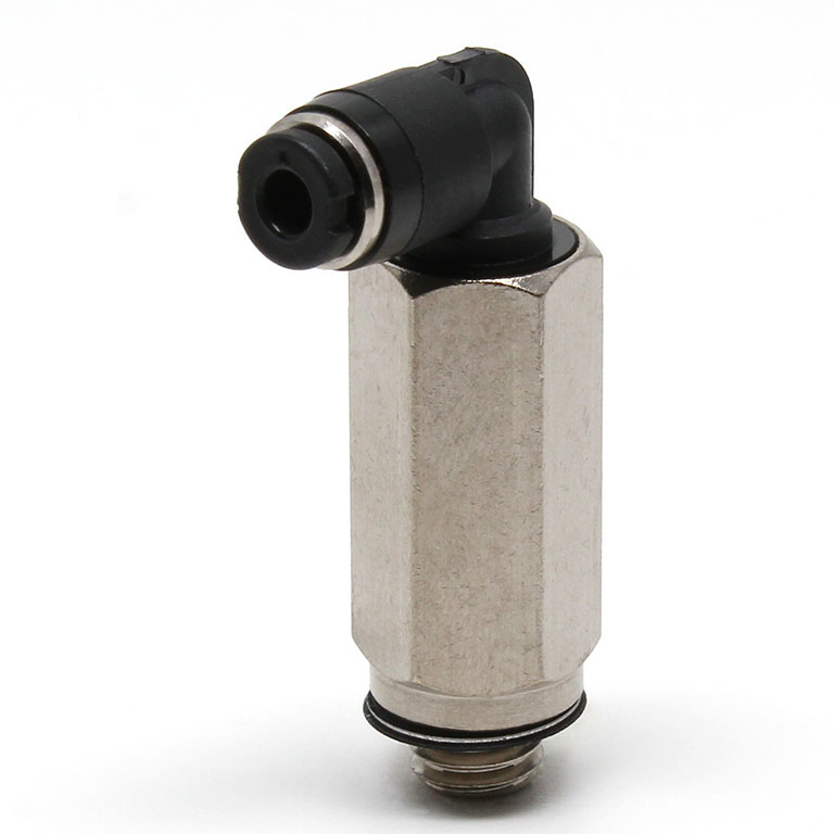 Đầu Nối Nhanh Khí Nén Dạng Cong 90° Ren Ngoài (Dài) Pisco PLL2-M5M
