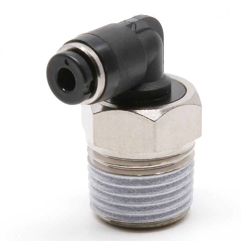 Đầu Nối Nhanh Khí Nén Dạng Cong 90° Ren Ngoài Pisco PL180-01M