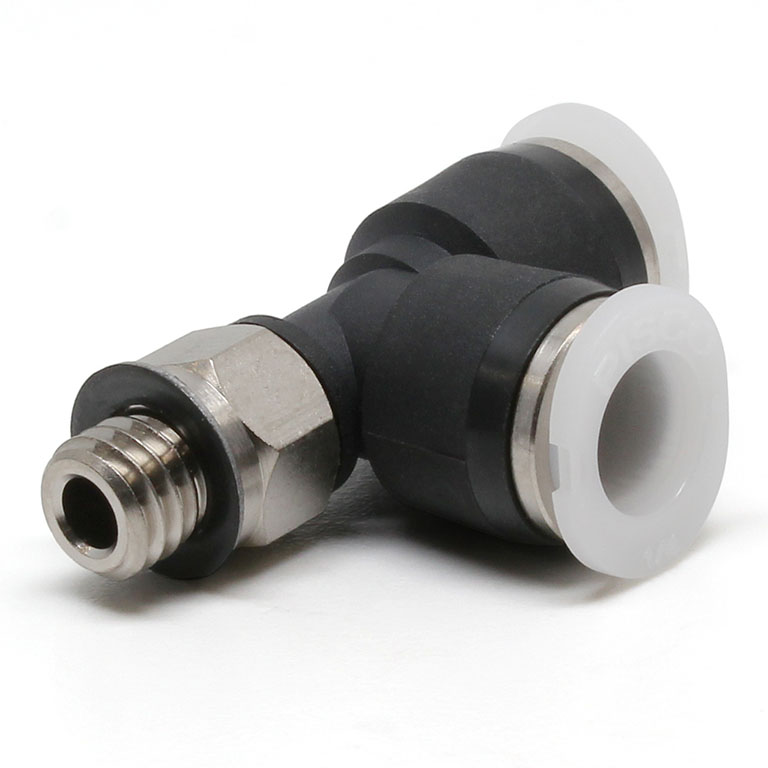 Đầu Nối Nhanh Khí Nén Dạng Chữ T Ren Ngoài Pisco PD1/4-M6M