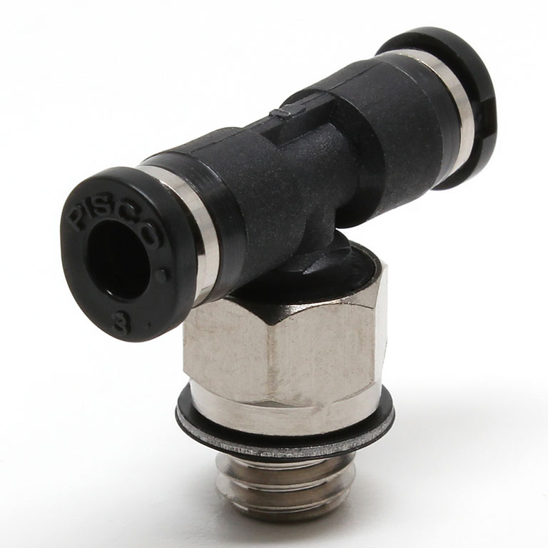 Đầu Nối Nhanh Khí Nén Dạng Chữ T Ren Ngoài Pisco PB3-M6M-C