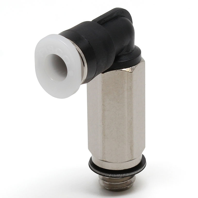 Đầu Nối Nhanh Khí Nén Dạng Cong 90° Ren Ngoài (Dài) Pisco PLL5/32-M6M
