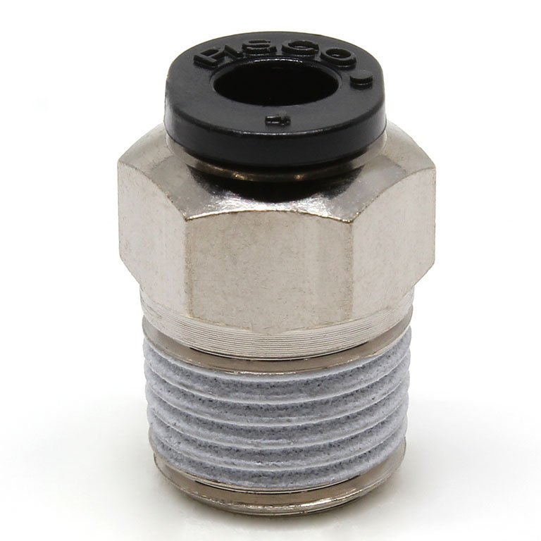 Đầu Nối Nhanh Khí Nén Dạng Thẳng Thân Lục Giác Ren Ngoài Pisco PC4-01MW