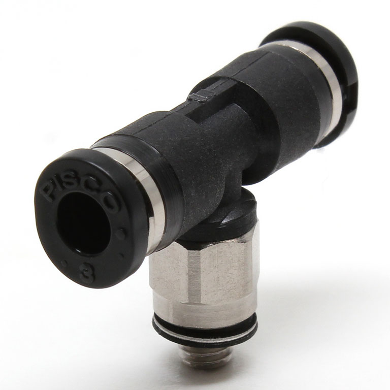 Đầu Nối Nhanh Khí Nén Dạng Chữ T Ren Ngoài Pisco PB3-M3M-C