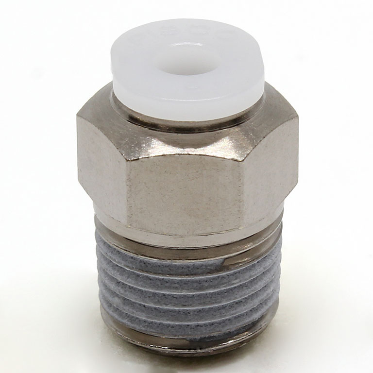 Đầu Nối Nhanh Khí Nén Dạng Thẳng Thân Lục Giác Ren Ngoài Pisco PC1/8-01M