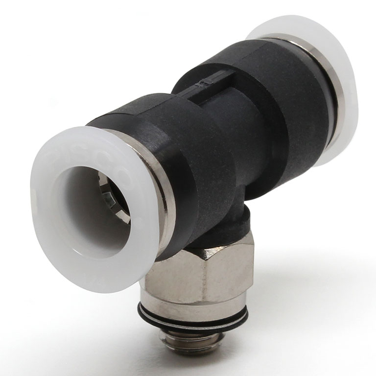 Đầu Nối Nhanh Khí Nén Dạng Chữ T Ren Ngoài Pisco PB1/4-U10MU