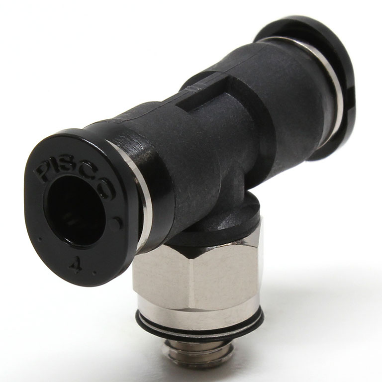 Đầu Nối Nhanh Khí Nén Dạng Chữ T Ren Ngoài Pisco PB4-M5MW