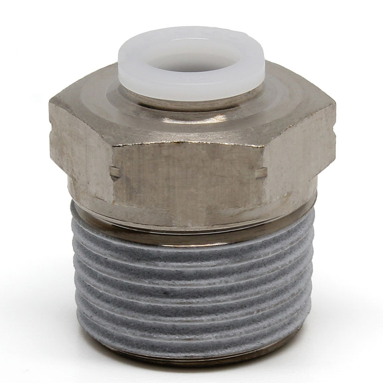 Đầu Nối Nhanh Khí Nén Dạng Thẳng Thân Lục Giác Ren Ngoài Pisco PC1/4-03M