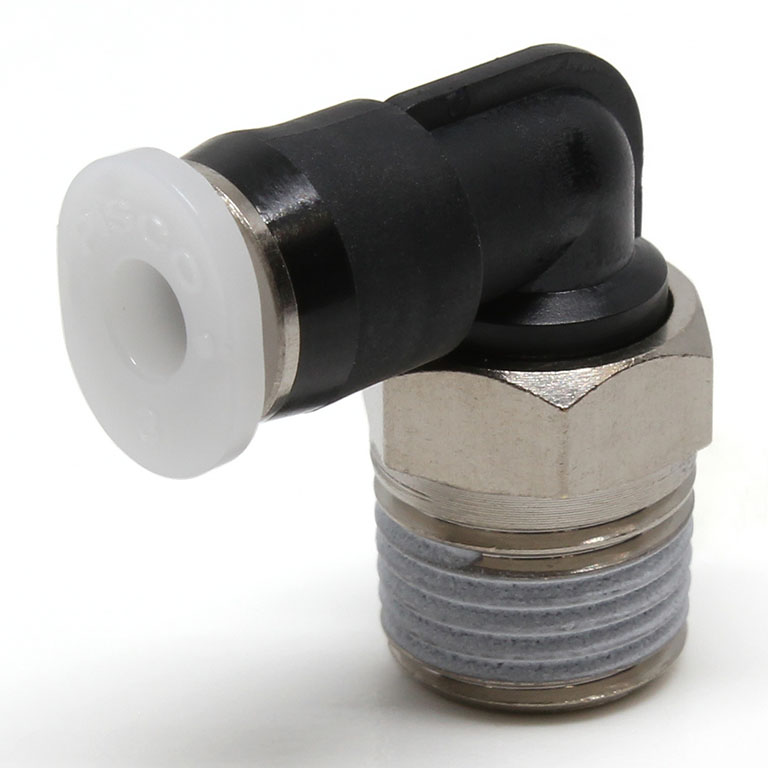 Đầu Nối Nhanh Khí Nén Dạng Cong 90° Ren Ngoài Pisco PL1/8-01MW