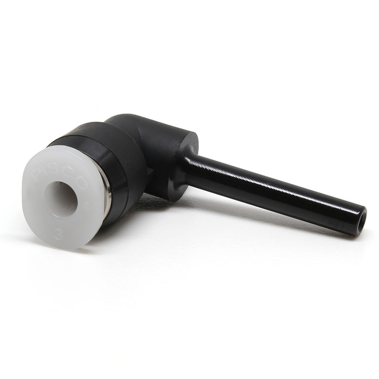Đầu Nối Nhanh Khí Nén Giữa Ống Khí Và Fitting Dạng Nối Giảm Cong 90° Pisco PLGJ3-1/8M