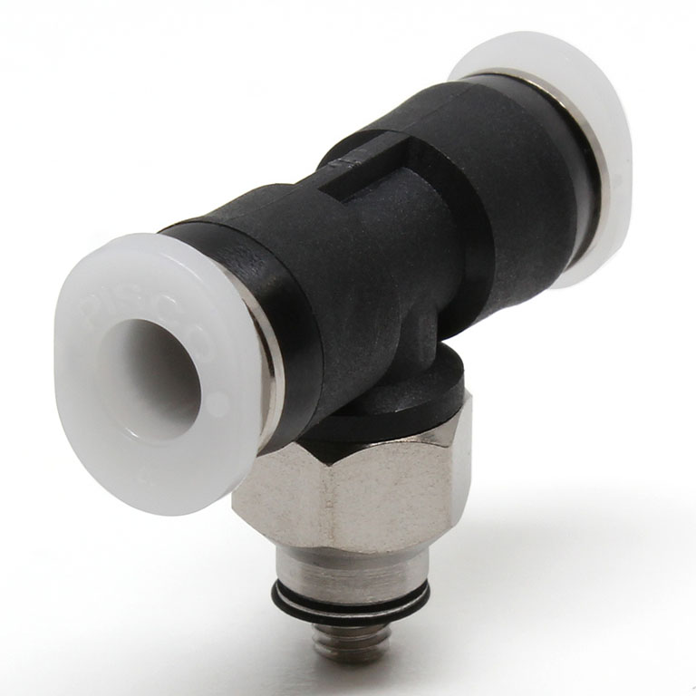 Đầu Nối Nhanh Khí Nén Dạng Chữ T Ren Ngoài Pisco PB5/32-M3M