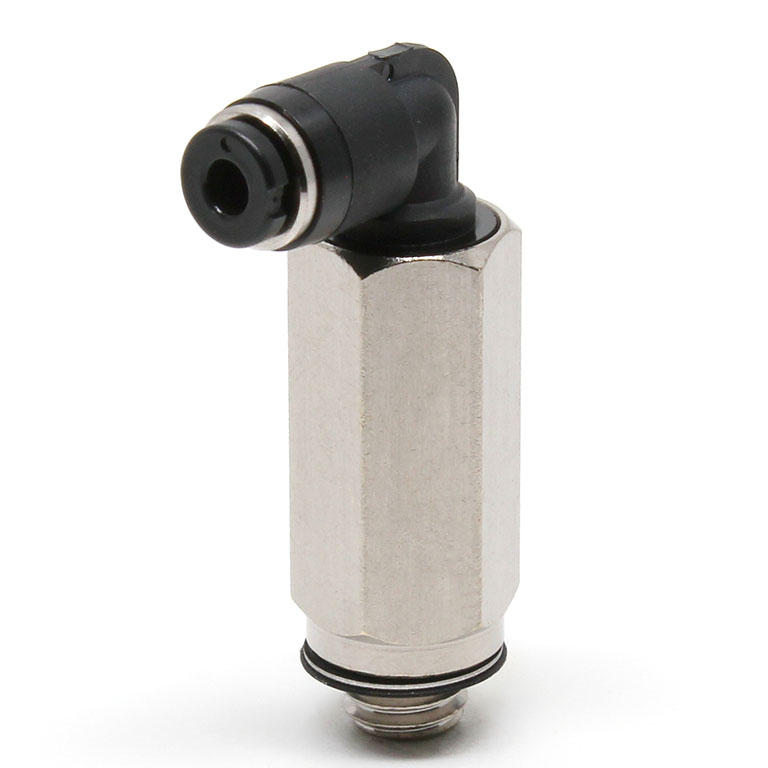 Đầu Nối Nhanh Khí Nén Dạng Cong 90° Ren Ngoài (Dài) Pisco PLL180-M5M