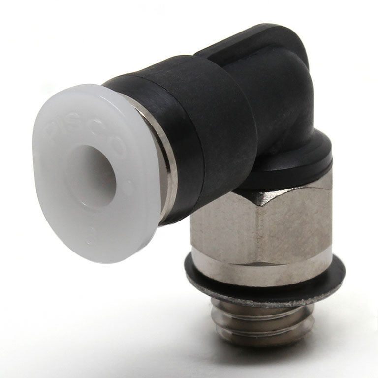 Đầu Nối Nhanh Khí Nén Dạng Cong 90° Ren Ngoài Pisco PL1/8-M6M