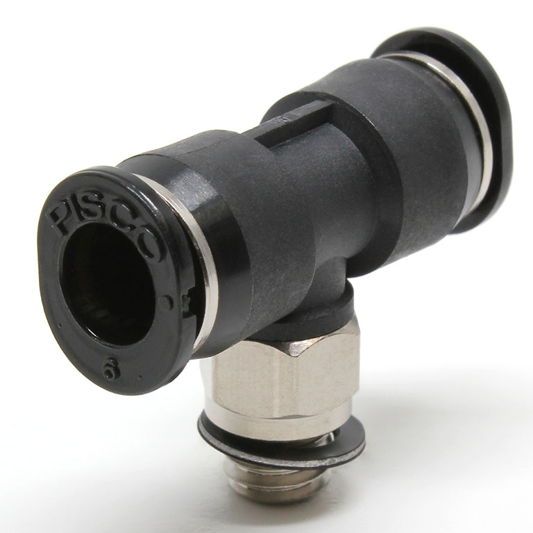 Đầu Nối Nhanh Khí Nén Dạng Chữ T Ren Ngoài Pisco PB6-M6M