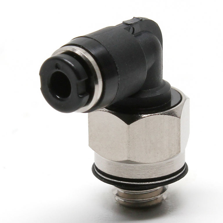 Đầu Nối Nhanh Khí Nén Dạng Cong 90° Ren Ngoài Pisco PL2-M5MW-C