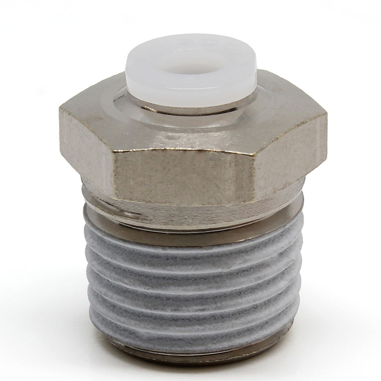 Đầu Nối Nhanh Khí Nén Dạng Thẳng Thân Lục Giác Ren Ngoài Pisco PC5/32-02M