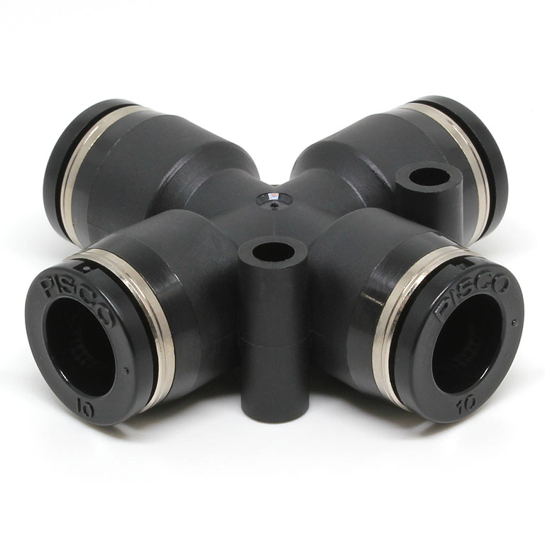 Đầu Nối Nhanh Khí Nén Ngã 4 Pisco PZA10W-C