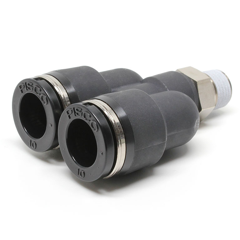 Đầu Nối Nhanh Khí Nén Dạng Chữ Y Ren Ngoài Pisco PX10-01W