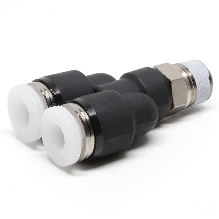 Đầu Nối Nhanh Khí Nén Dạng Chữ Y Ren Ngoài Pisco PX3/16-01W