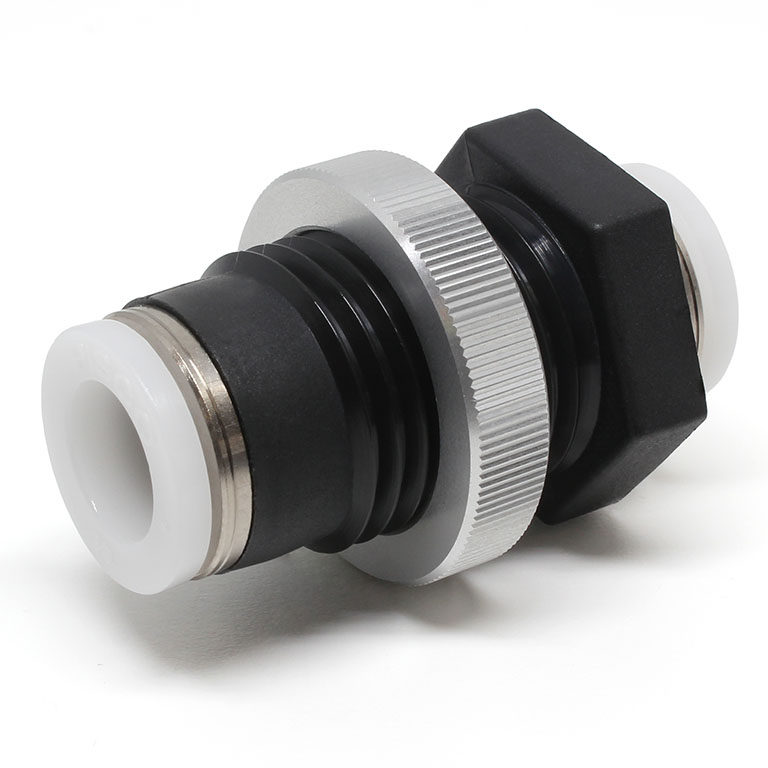 Đầu Nối Nhanh Khí Nén Dạng Thẳng Ren Ngoài Lắp Kẹp Vách Pisco PMP3/8