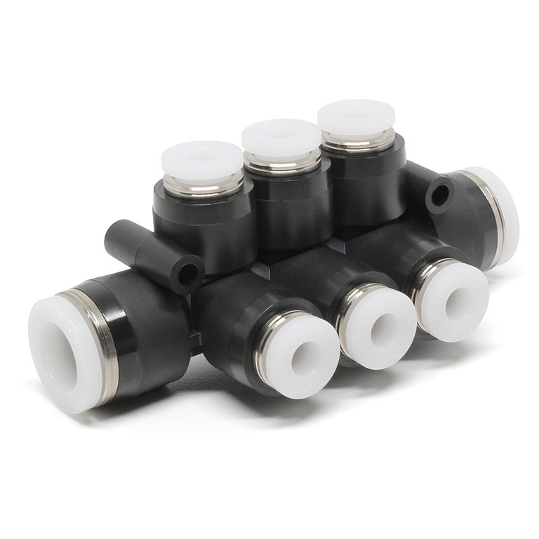 Đầu Nối Nhanh Khí Nén Chữ T 8 Ngã Dạng Nối Giảm Pisco PKVG3/8-3/16