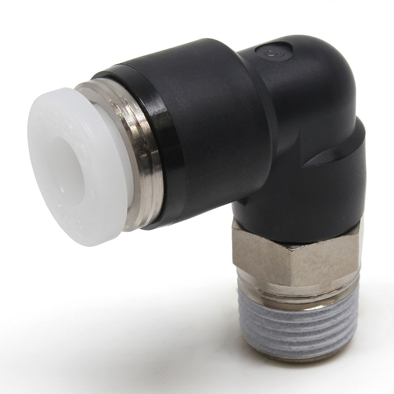 Đầu Nối Nhanh Khí Nén Dạng Cong 90° Ren Ngoài Pisco PL3/16-N1UW