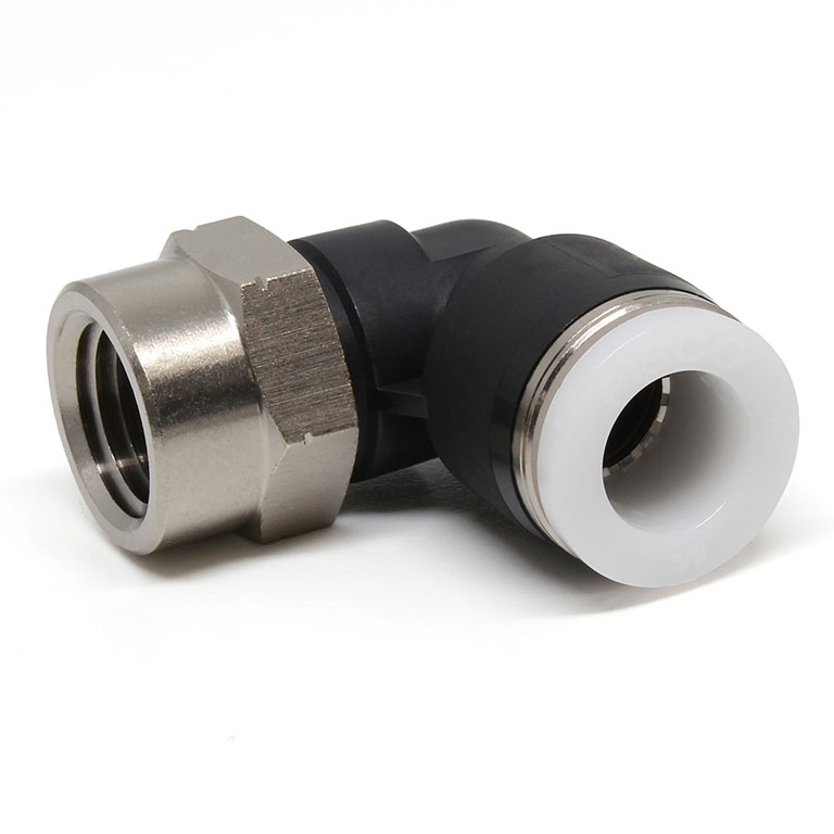 Alternative view of Đầu Nối Nhanh Khí Nén Dạng Cong 90° Ren Trong Pisco PLF3/8-N2U