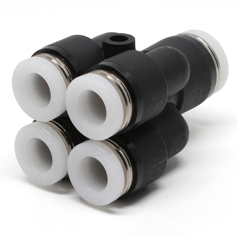 Đầu Nối Nhanh Khí Nén Chữ Y 5 Ngã Dạng Nối Giảm Pisco PRG5/16-1/4