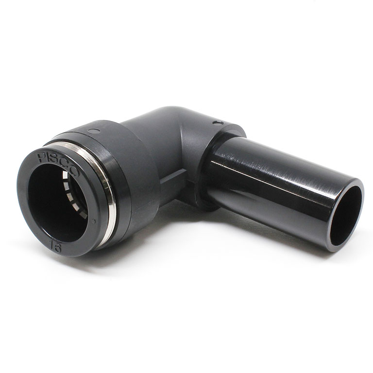 Đầu Nối Nhanh Khí Nén Giữa Ống Khí Và Fitting Dạng Cong 90° Pisco PLJ16W