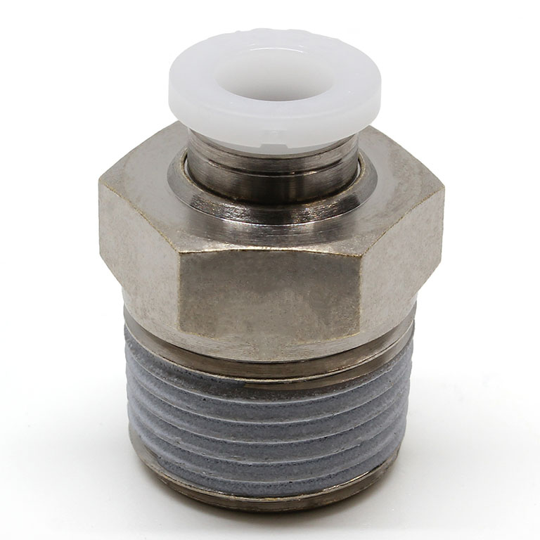 Alternative view of Đầu Nối Nhanh Khí Nén Dạng Thẳng Thân Lục Giác Ren Ngoài Pisco PC1/4-03-UC