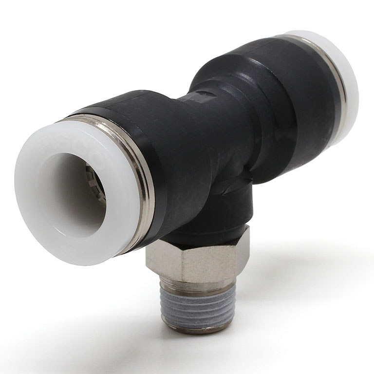 Đầu Nối Nhanh Khí Nén Dạng Chữ T Ren Ngoài Pisco PB3/8-N1UW
