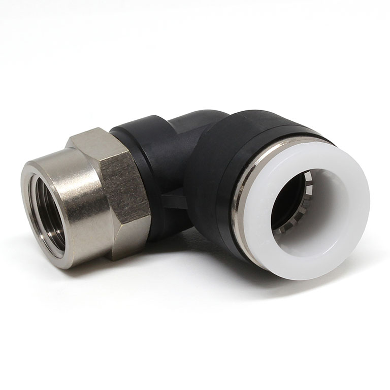 Alternative view of Đầu Nối Nhanh Khí Nén Dạng Cong 90° Ren Trong Pisco PLF1/2-N2U