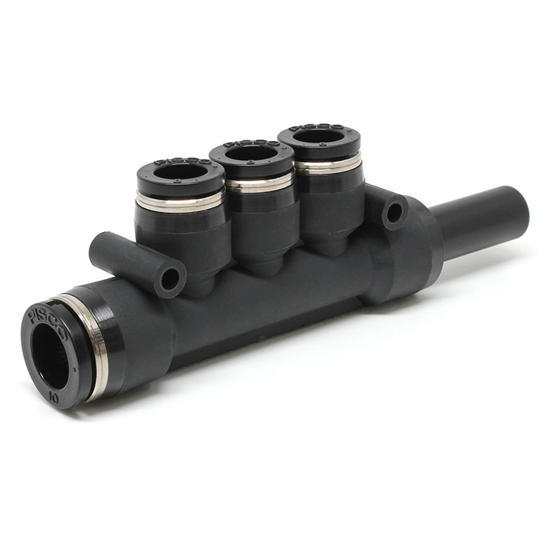 Alternative view of Đầu Nối Nhanh Khí Nén Giữa Ống Khí Và Fitting Bốn Nhánh Dạng Chữ T Pisco PKJ10-8