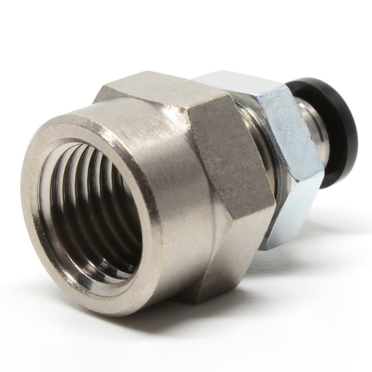 Alternative view of Đầu Nối Nhanh Khí Nén Dạng Thẳng Ren Trong Ngoài Pisco PMF4-02W