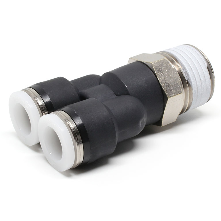 Đầu Nối Nhanh Khí Nén Dạng Chữ Y Ren Ngoài Pisco PX3/8-04