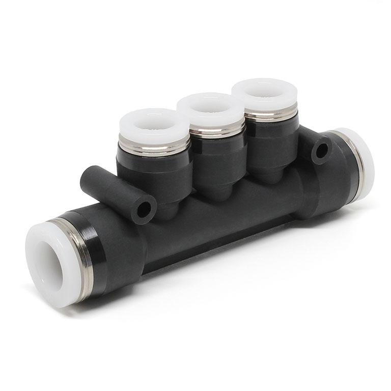 Đầu Nối Nhanh Khí Nén Chữ T 5 Ngã Dạng Nối Giảm Pisco PKG3/8-5/16-C