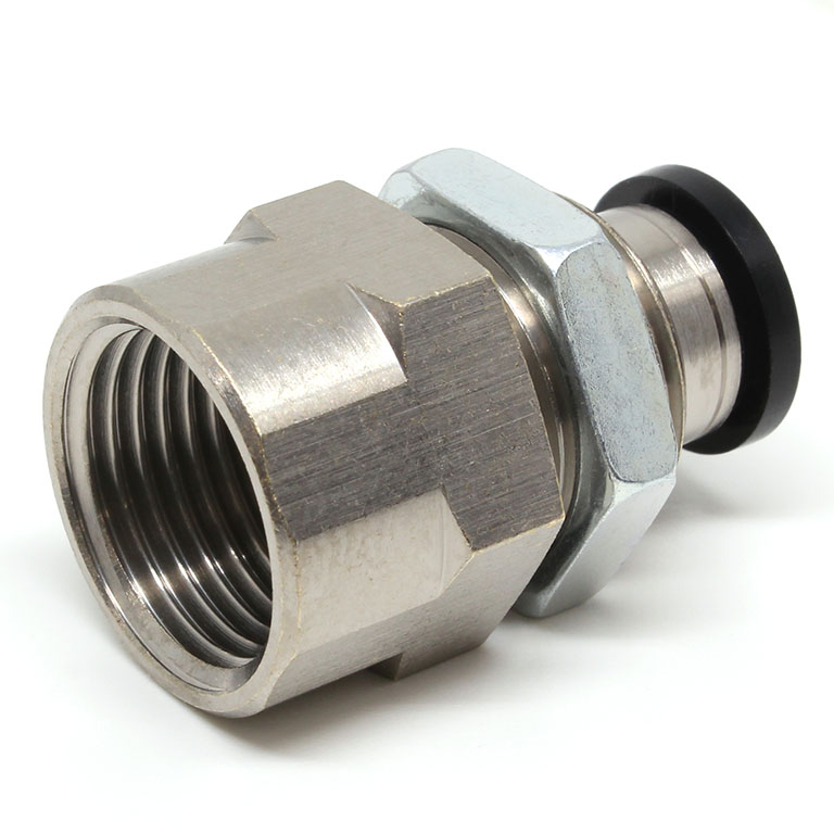 Alternative view of Đầu Nối Nhanh Khí Nén Dạng Thẳng Ren Trong Ngoài Pisco PMF8-03W