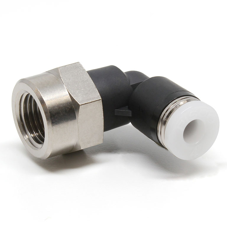 Alternative view of Đầu Nối Nhanh Khí Nén Dạng Cong 90° Ren Trong Pisco PLF5/32-01