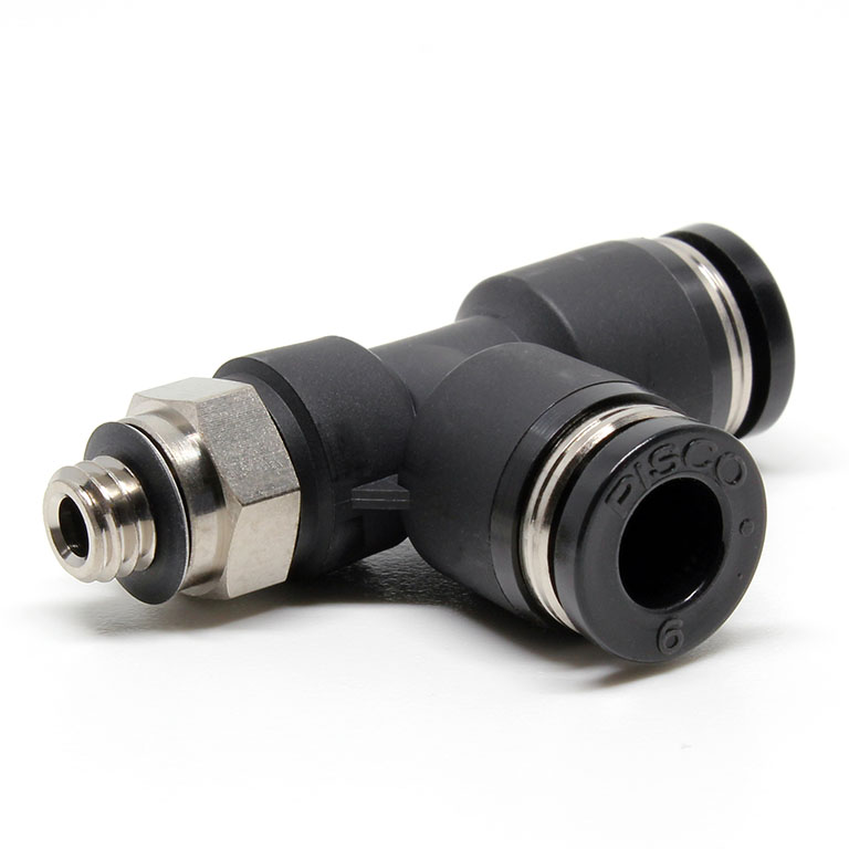 Đầu Nối Nhanh Khí Nén Dạng Chữ T Ren Ngoài Pisco PD6-M6W