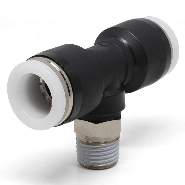 Đầu Nối Nhanh Khí Nén Dạng Chữ T Ren Ngoài Pisco PB1/2-04-C