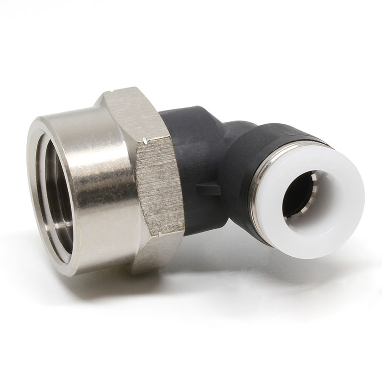 Alternative view of Đầu Nối Nhanh Khí Nén Dạng Cong 90° Ren Trong Pisco PLF3/8-04