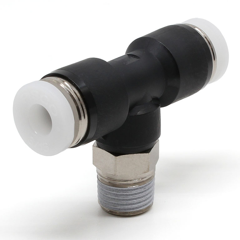 Đầu Nối Nhanh Khí Nén Dạng Chữ T Ren Ngoài Pisco PB3/16-N1U