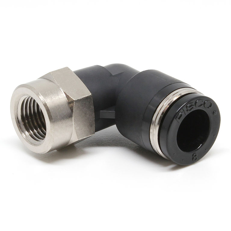 Alternative view of Đầu Nối Nhanh Khí Nén Dạng Cong 90° Ren Trong Pisco PLF8-01